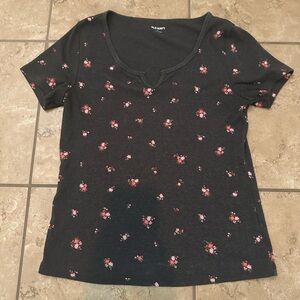 KNIT FLORAL TOP